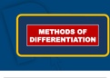 method of differentiation.