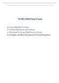 NURS 6560 Final Exam (2 Versions, 200 Q & A, Year-2020/2021) / NURS 6560N Final Exam / NURS6560 Final Exam / NURS-6560N Final Exam |Verified Q & A, Includes Latest Exam Set|