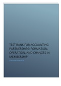 TEST BANK FOR ACCOUNTING  PARTNERSHIPS: FORMATION,  OPERATION, AND CHANGES IN  MEMBERSHIP