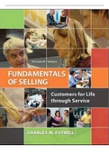 Fundamentals of Selling: Customers for Life through Service 13th Edition by Charles Futrell Chapter 1_17 ISBN-13: 978-0077861018 In 643 Pages.
