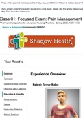 NGR 6172 Tanner Bailey Pain Management Shadow Health Exam- Education and Empathy