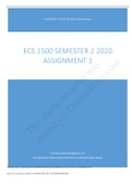 ECS 1500 ASSIGNMENT 1