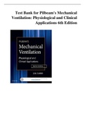 Test Bank for Pilbeam's Mechanical Ventilation: Physiological and Clinical Applications 6th Edition