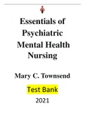 Essentials of Psychiatric Mental Health Nursing: Concepts of Care in Evidence-Based Practice 5th edition by Mary C. Townsend (2010) by Mary C. Townsend - |Test bank| Reviewed/Updated for 2021