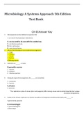 Microbiology final A Systems Approach 5th Edition   Test Bank