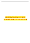 Pharmacology and the Nursing Process, 9th Edition-TEST BANK ANSWERED