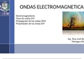 Presentación de las ondas electromagnéticas, sus características y propiedades