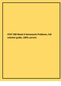STAT 200 Week 6 Homework Problems, full solution guide, 100% correct.