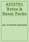 AUI3702 EXAM & NOTES PACKS