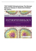 TEST BANK Pathophysiology The Biologic Basis for Disease in Adults and Children 8th Edition