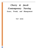 Cherry & Jacob , Contemporary Nursing- Issues, Trends, and Management, Chapter 1-14 TEST BANK