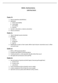 BIO 252 Final Exam Unit 8 – Review Guide