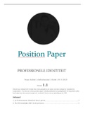 Voorbeeld goedgekeurd position paper 