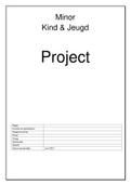 (digitaal) Project Minor Kind & Jeugd incl. CAT Hanzehogeschool cijfer 9.3