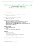 ATI Fundamental Proctored Exam 100 Questions and Answers Latest 2020-2021.docx