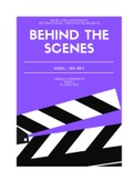 ONSET - BEHIND THE SCENES REPORT -