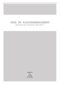 Orde en klassenmanagement - keuzevak (bt2) Verslag (cijfer:8.4)