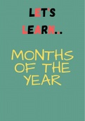 New: Months of the Year ~ Awesome Display + Worksheets + FlashCards ~ Back To School Resource