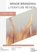 Literatuur review Branding Thema I
