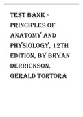 Exam (elaborations) BIOL 2059U  Principles of Anatomy and Physiology, ISBN: 9780470929186