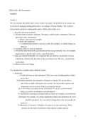 Public Policy and Governance Detailed Notes Exam 1 