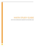 NSG 3307 - Pediatric Math Study Guide.