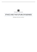 All you need for Ethics and the Future of business: Summary of everything  and reflection questions and answers 2021