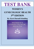 TEST BANK WOMEN’S GYNECOLOGIC HEALTH3RD EDITION BY: KERRI DURNELL SCHUILING