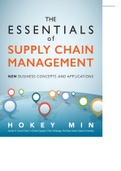 The Essentials of Supply Chain Management: New Business Concepts and Applications Plus study questions by Hokey Min
