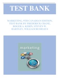 MARKETING, 9TH CANADIAN EDITION, TEST BANK BY FREDERICK CRANE, ROGER A. KERIN, STEVEN W. HARTLEY, WILLIAM RUDELIUS