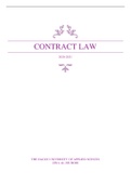 Summary  Contract Law