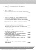 Pure Mathematics Year 1 (AS) Unit Test 1: Algebra and Functions
