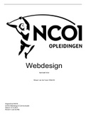 ⚡ Webdesign moduleopdracht NCOI Cijfer: 9  Inclusief gebouwde pagina