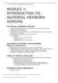 Exam 1: NRSG 3302 – Maternal and Newborn Nursing Module 1