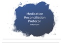 Medication Reconciliation Protocol NSG 3150 WEEK 5 Answered Latest Guide > Galen College of nursing