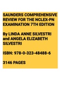 Exam (elaborations) NCLEX-PN  Saunders Comprehensive Review for the NCLEX-PN® Examination, ISBN: 9780323484886