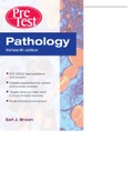 PATHOLOGY PRETEST SELF-ASSESSMENT AND REVIEW, 13TH EDITION BY EARL J. BROWN