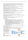 Fundamentals of Supply Chain Management FULL summary
