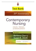 Test Bank|Elaborated| - Contemporary Nursing ED.8 Issues, Trends, & Management Authors Barbara Cherry & Susan Jacob