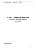 Summary: Global city region Brussels