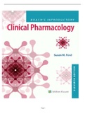 TEST BANK FOR ROACH’S INTRODUCTORY TO CLINICAL PHARMACOLOGY 11TH EDITION