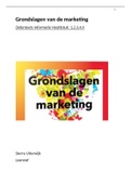 Samenvatting Grondslagen van de marketing, ISBN: 9789001853174  Marketing