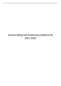 Samenvatting Internationaal Publiekrecht 2021-2022 UvA
