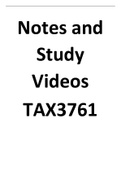 TAX3761 NOTES AND VIDEOS
