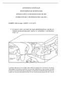 Examen de geoarqueología (exam about geoarchaeology)