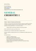 Class notes General Chemistry I (CHEM1070) General Chemistry, ISBN: 9780132931281