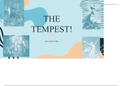 STUDY NOTES  ON 'THE TEMPEST' BY WILLIAM SHAKESPEARE 