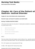 CH45 - Care of the Patient with a Gastrointestinal Disorder | Nursing Test Banks.