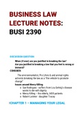 BUSINESS LAW(BUSI 2390) SUMMARIZED ALL CHAPTERS.