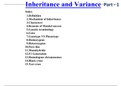 Class notes Life Sciences (VariancePart1)  Inheritance and Variation of Traits, ISBN: 9780766099364